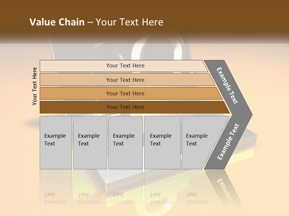 A Laptop With A Padlock On Top Of It PowerPoint Template