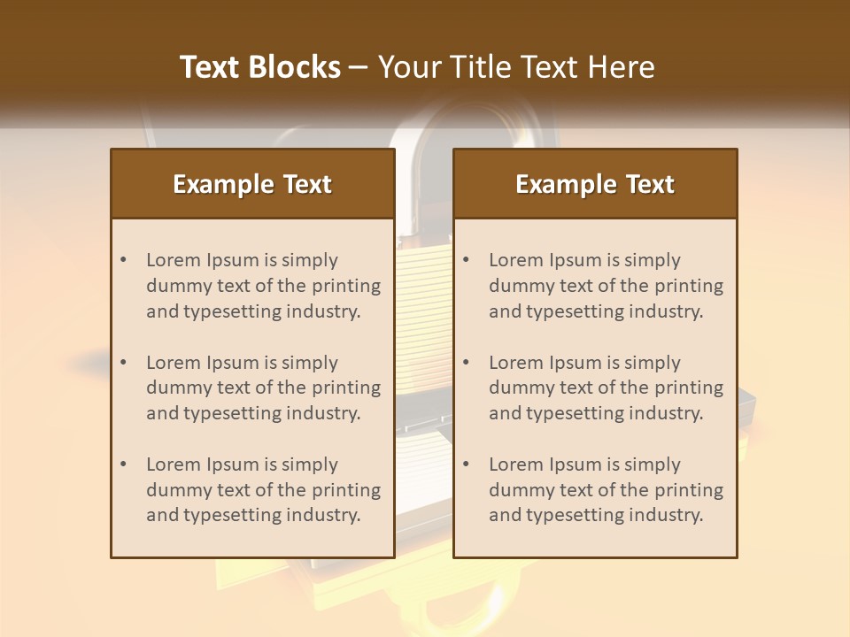 A Laptop With A Padlock On Top Of It PowerPoint Template