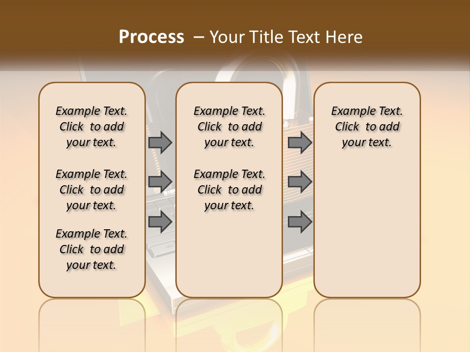 A Laptop With A Padlock On Top Of It PowerPoint Template