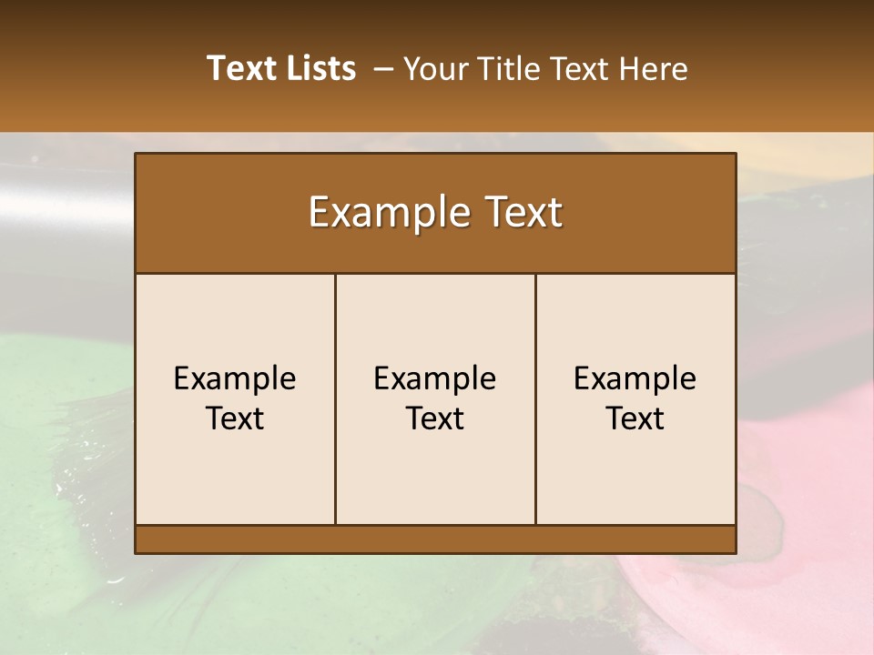 Art Reflection Class PowerPoint Template