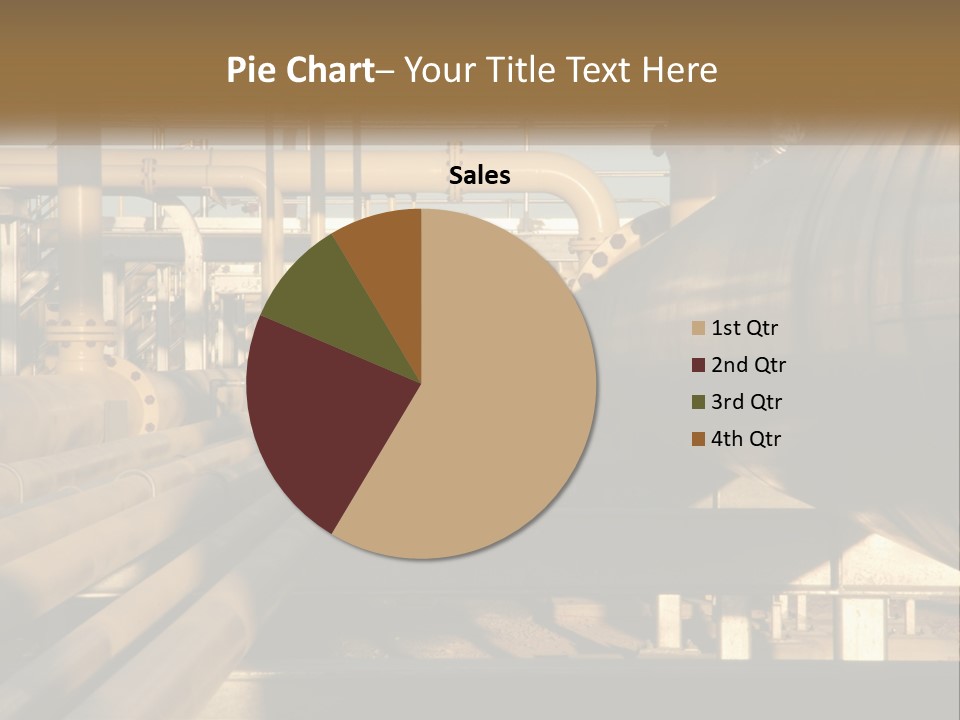 Barrel Object Petrochemical PowerPoint Template