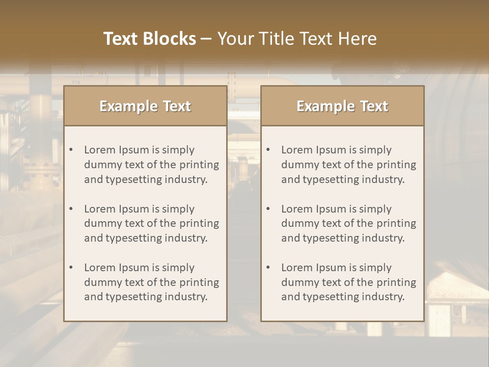 Barrel Object Petrochemical PowerPoint Template