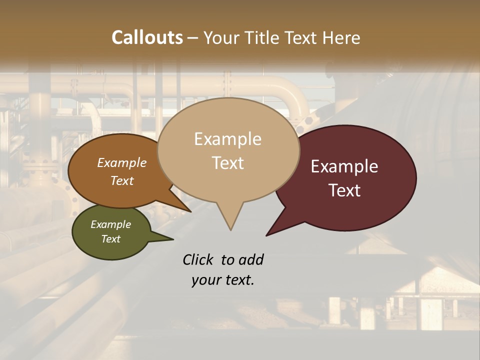 Barrel Object Petrochemical PowerPoint Template