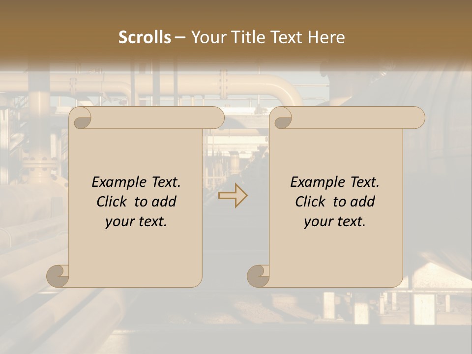 Barrel Object Petrochemical PowerPoint Template