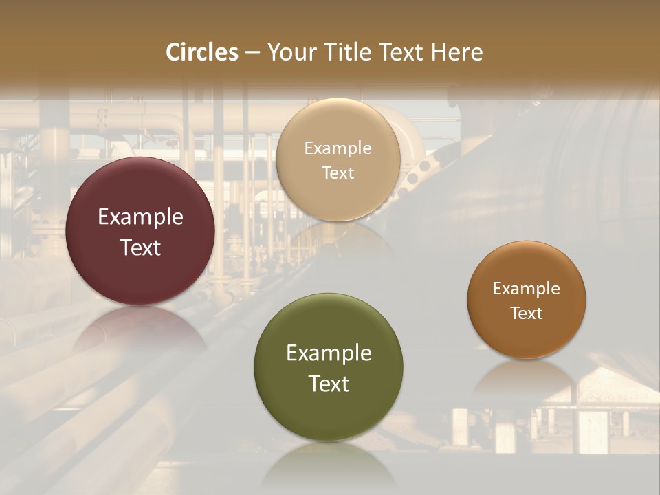 Barrel Object Petrochemical PowerPoint Template
