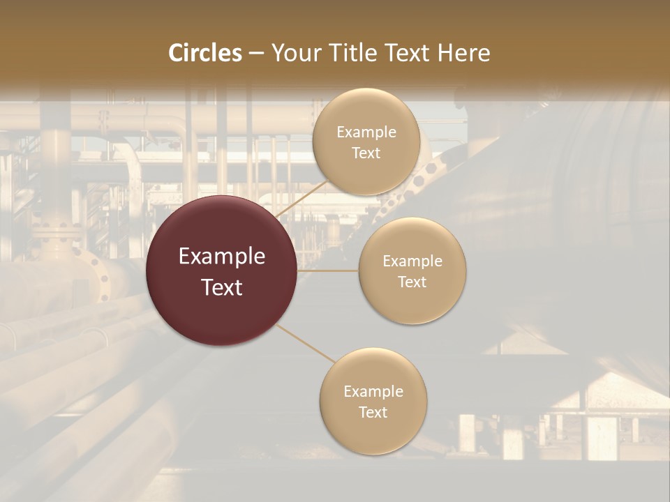 Barrel Object Petrochemical PowerPoint Template