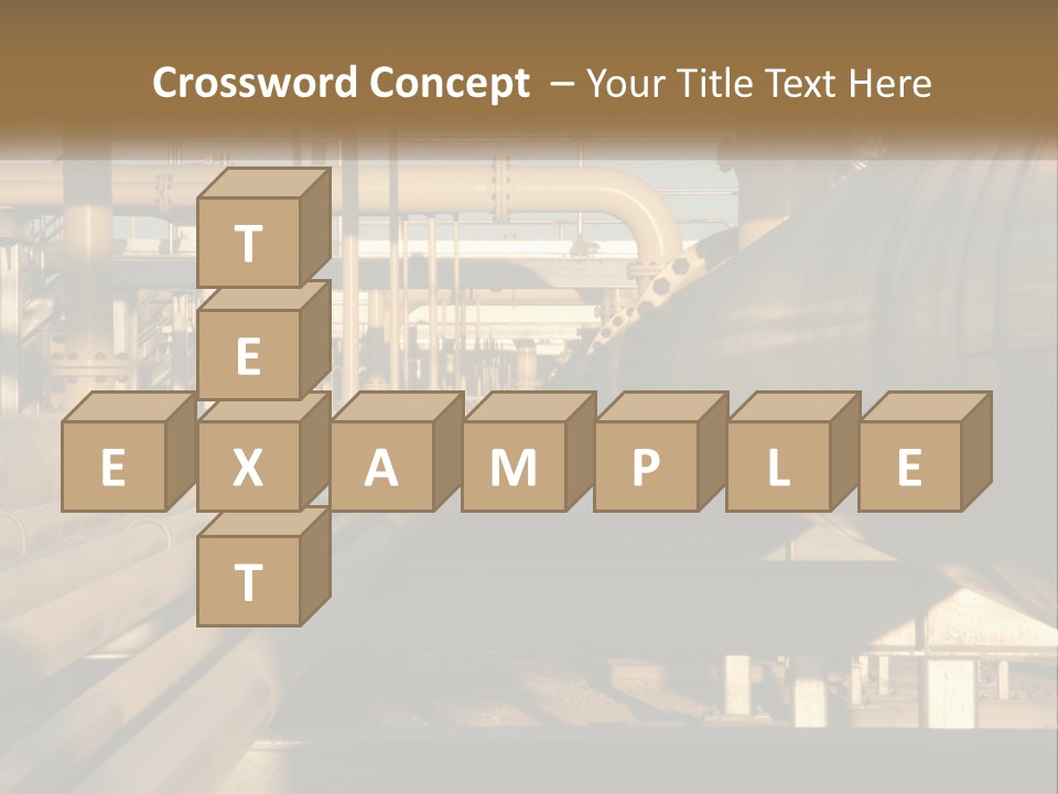 Barrel Object Petrochemical PowerPoint Template