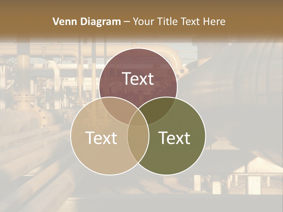 Barrel Object Petrochemical PowerPoint Template