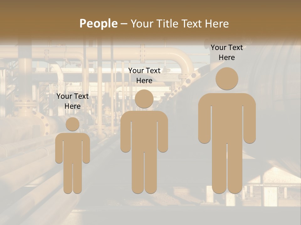 Barrel Object Petrochemical PowerPoint Template