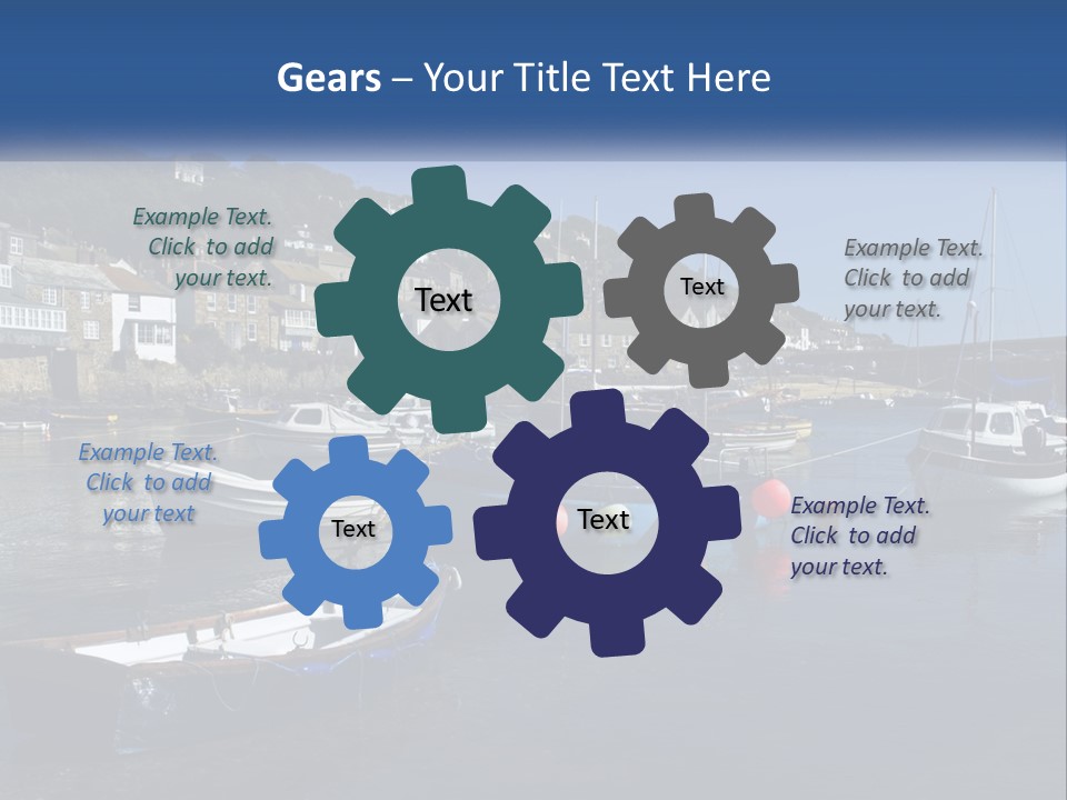 A Group Of Boats Floating On Top Of A Body Of Water PowerPoint Template