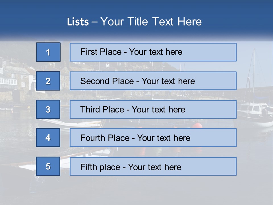 A Group Of Boats Floating On Top Of A Body Of Water PowerPoint Template