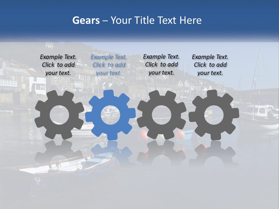 A Group Of Boats Floating On Top Of A Body Of Water PowerPoint Template