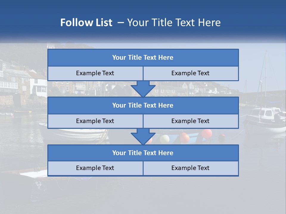 A Group Of Boats Floating On Top Of A Body Of Water PowerPoint Template