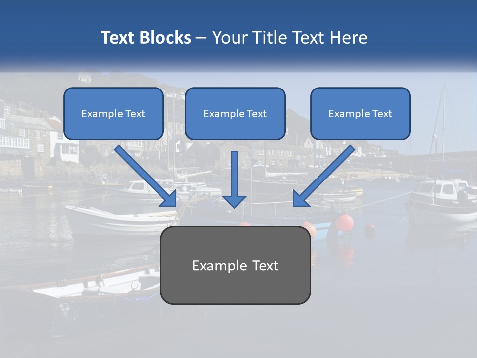 A Group Of Boats Floating On Top Of A Body Of Water PowerPoint Template