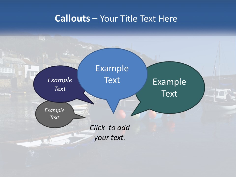 A Group Of Boats Floating On Top Of A Body Of Water PowerPoint Template