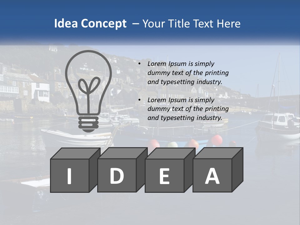 A Group Of Boats Floating On Top Of A Body Of Water PowerPoint Template