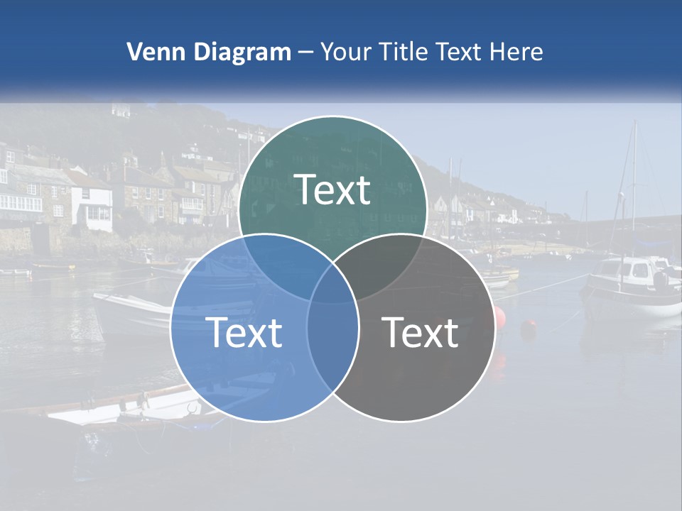 A Group Of Boats Floating On Top Of A Body Of Water PowerPoint Template