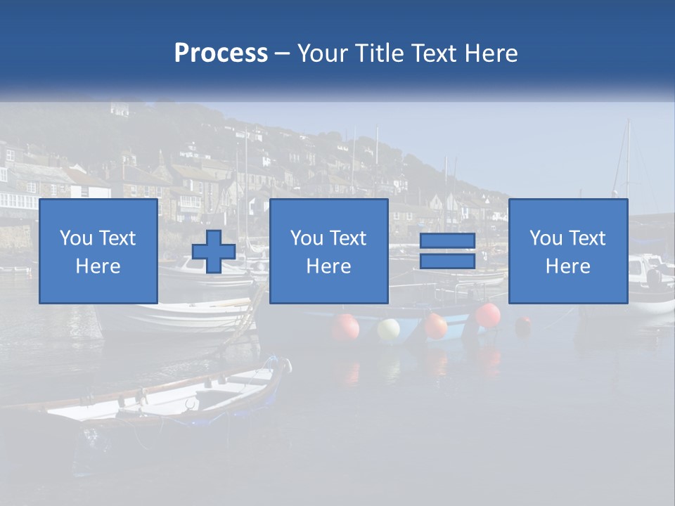 A Group Of Boats Floating On Top Of A Body Of Water PowerPoint Template