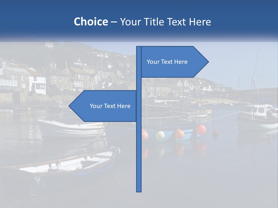 A Group Of Boats Floating On Top Of A Body Of Water PowerPoint Template