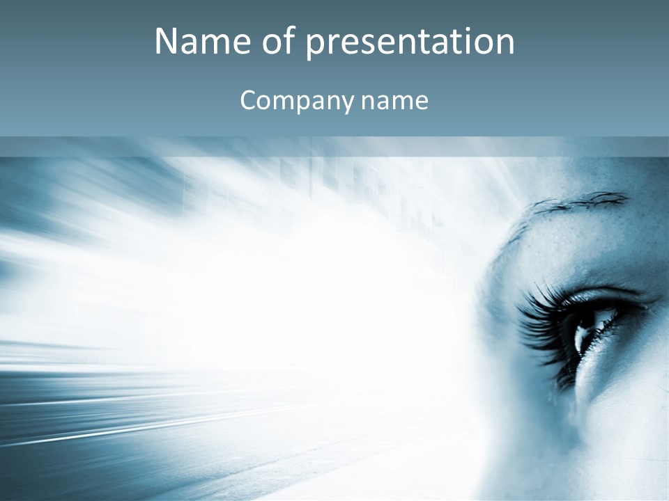 Iris Blue Stunning PowerPoint Template