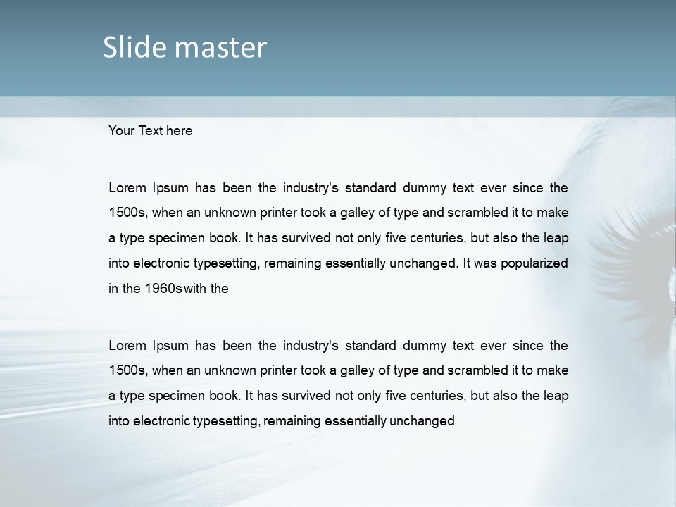 Iris Blue Stunning PowerPoint Template