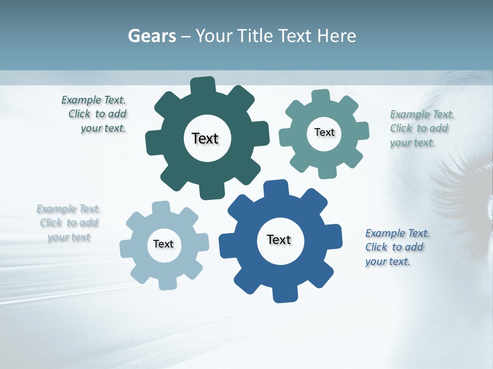 Iris Blue Stunning PowerPoint Template