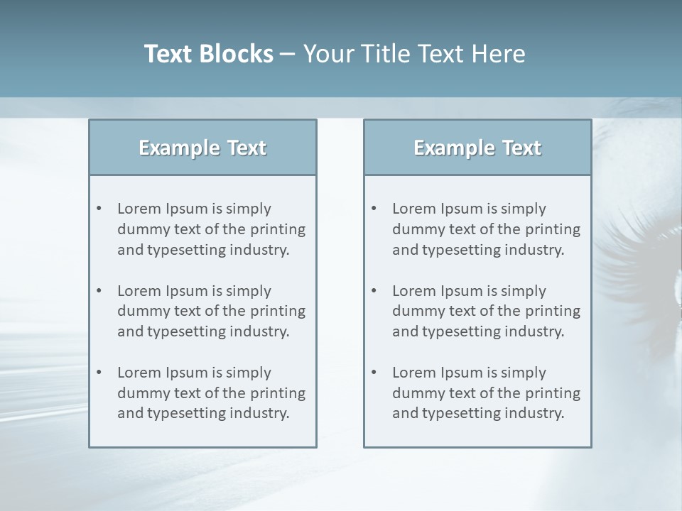 Iris Blue Stunning PowerPoint Template