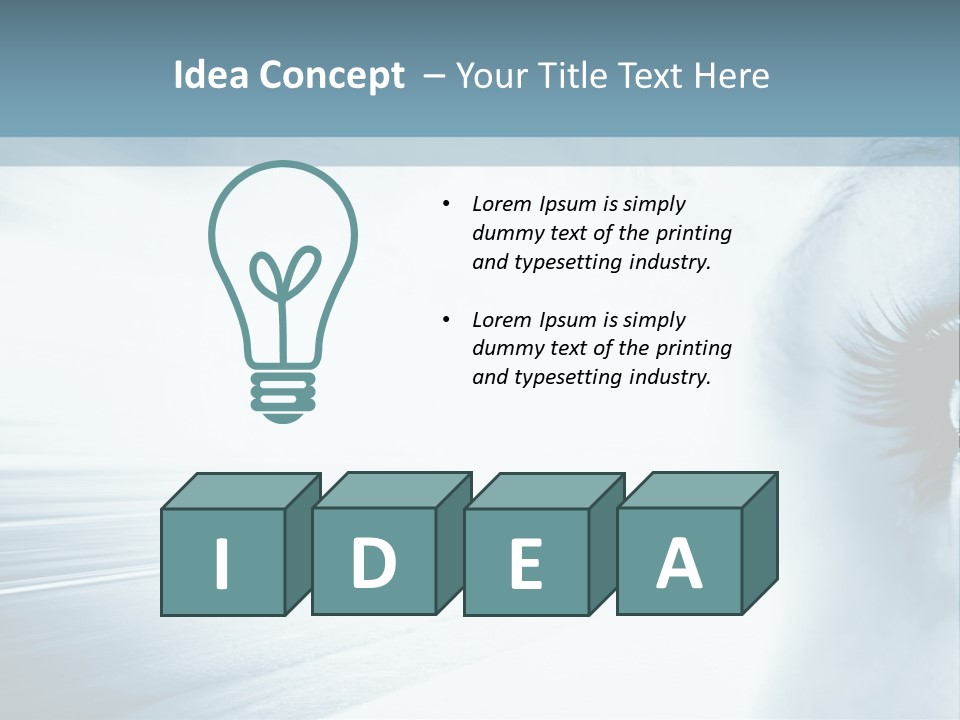 Iris Blue Stunning PowerPoint Template
