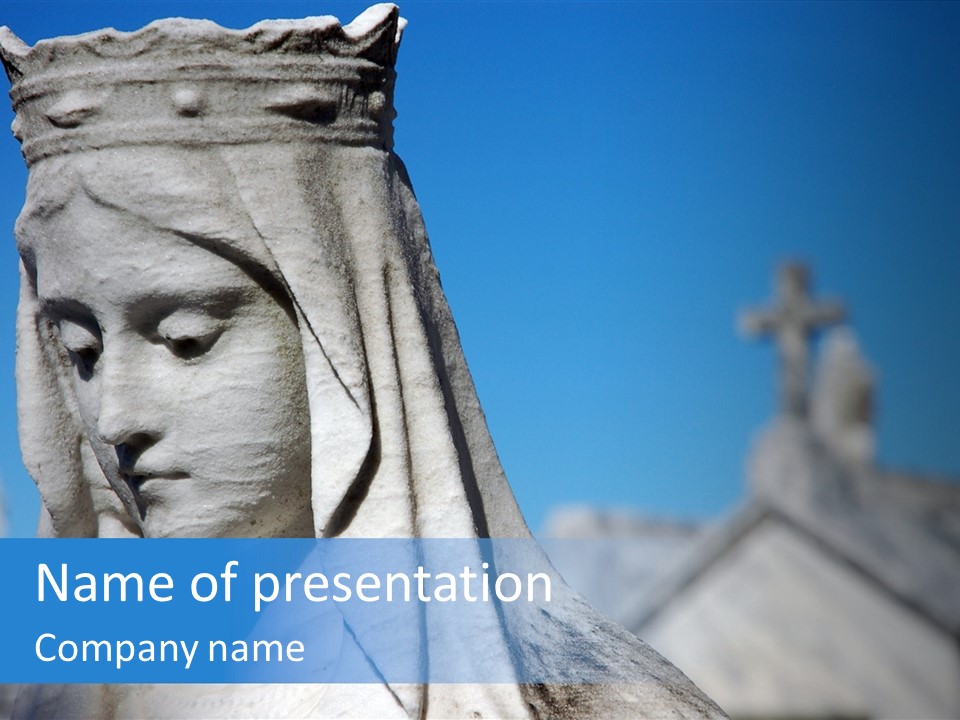 Statue Dead Mass PowerPoint Template