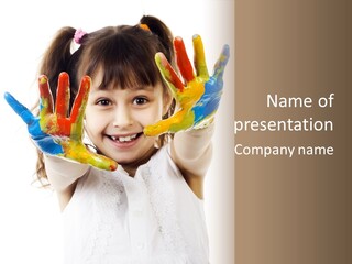 Craft Preschool Painter PowerPoint Template