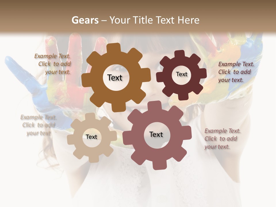 Craft Preschool Painter PowerPoint Template