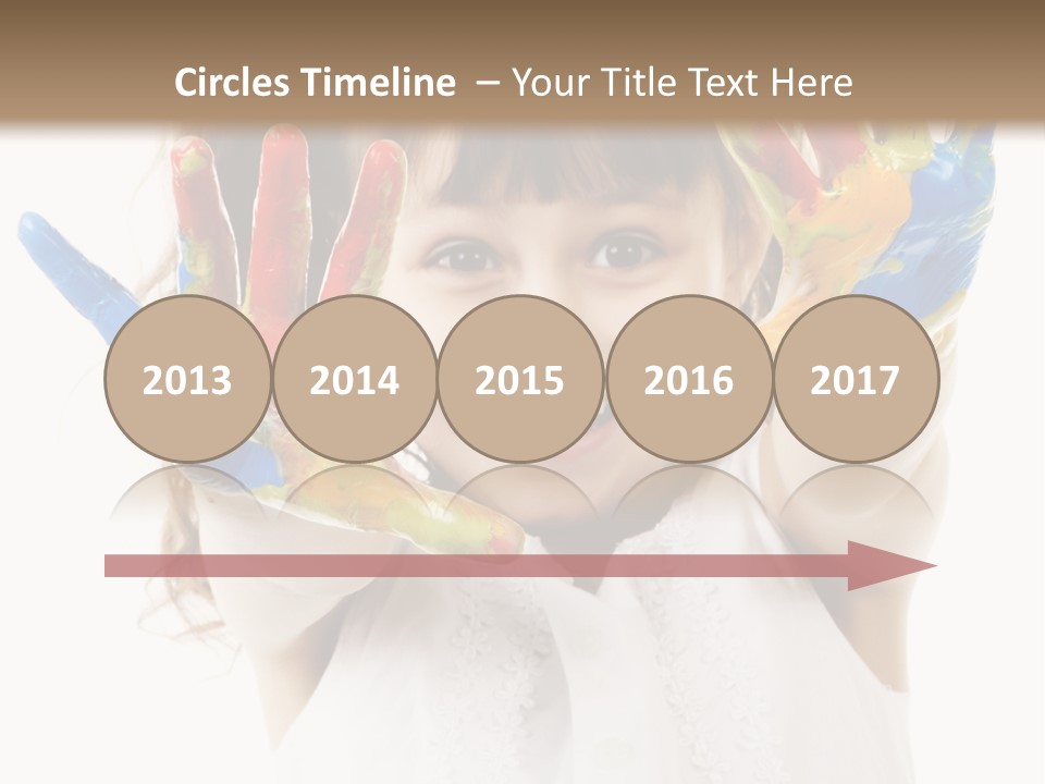 Craft Preschool Painter PowerPoint Template