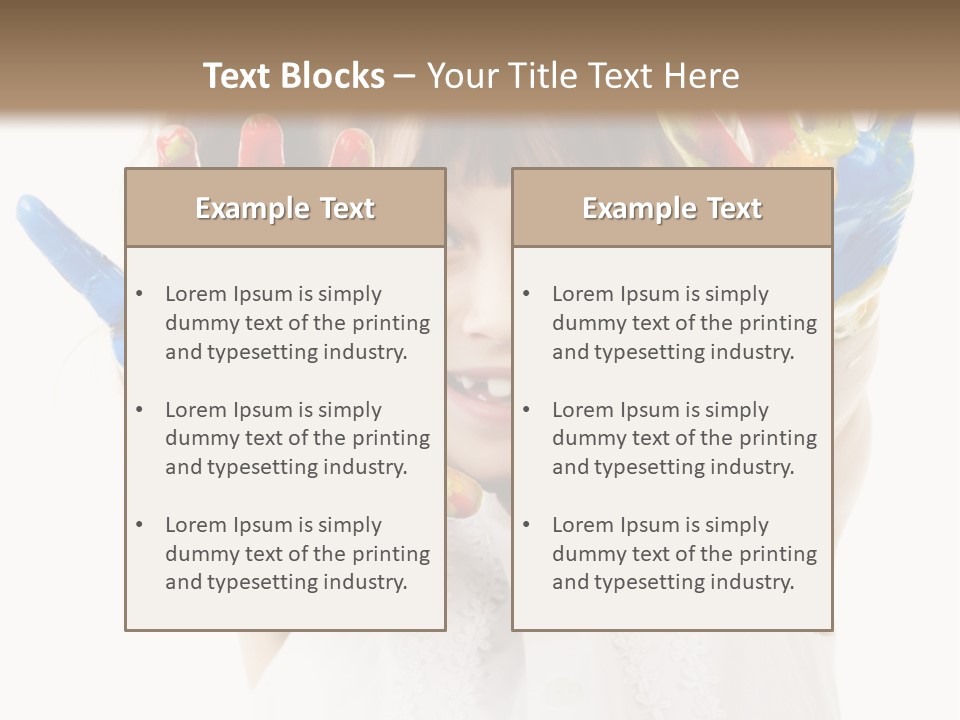 Craft Preschool Painter PowerPoint Template