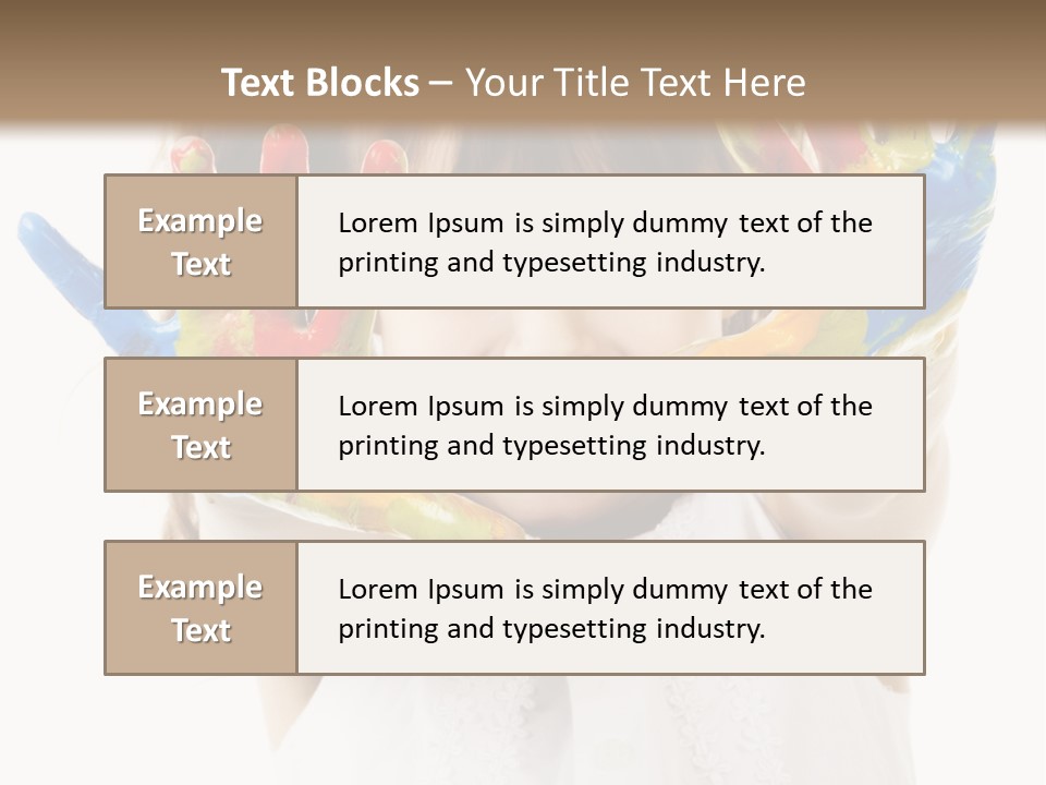 Craft Preschool Painter PowerPoint Template