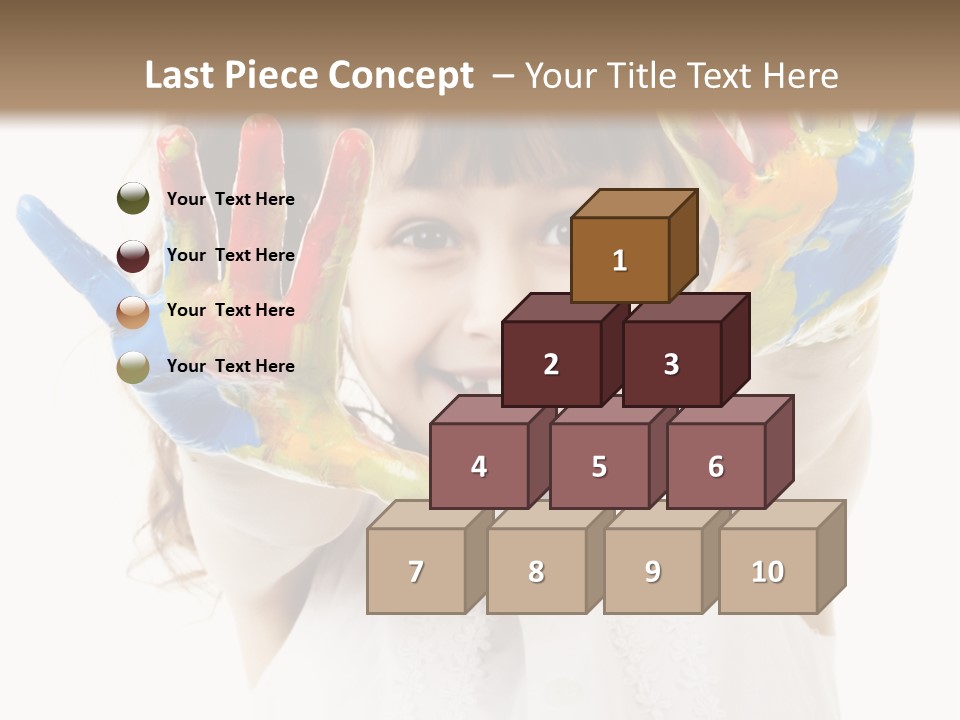Craft Preschool Painter PowerPoint Template