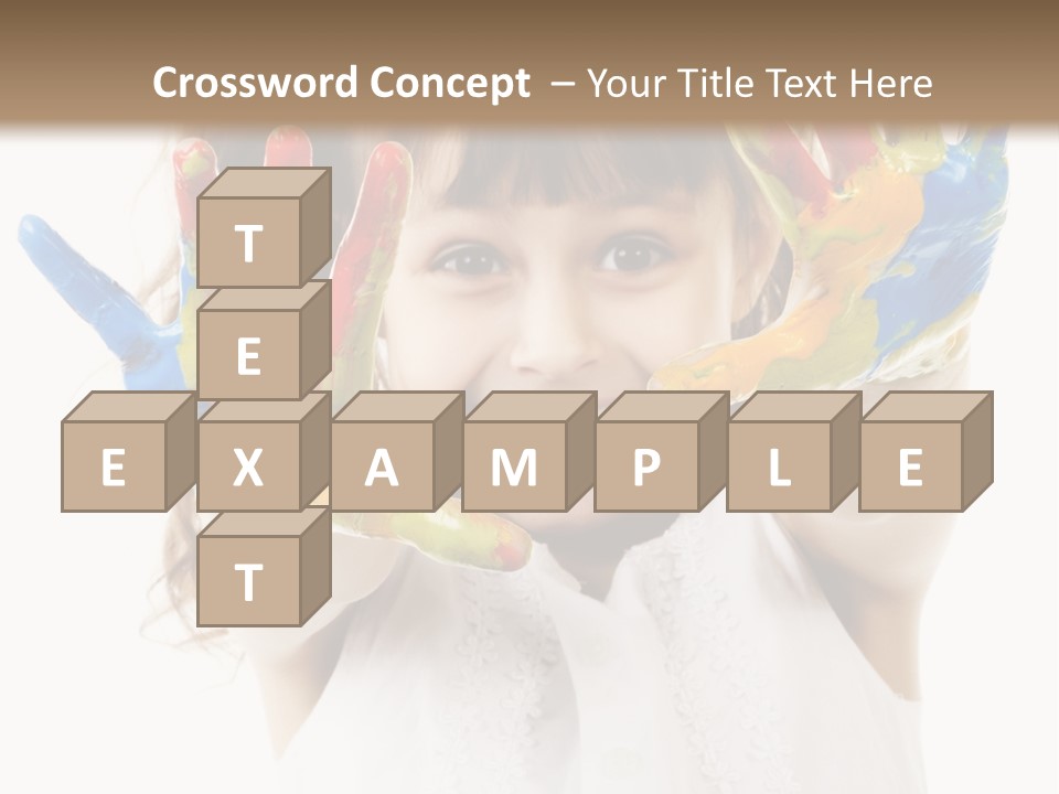 Craft Preschool Painter PowerPoint Template