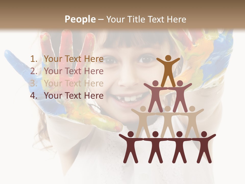 Craft Preschool Painter PowerPoint Template