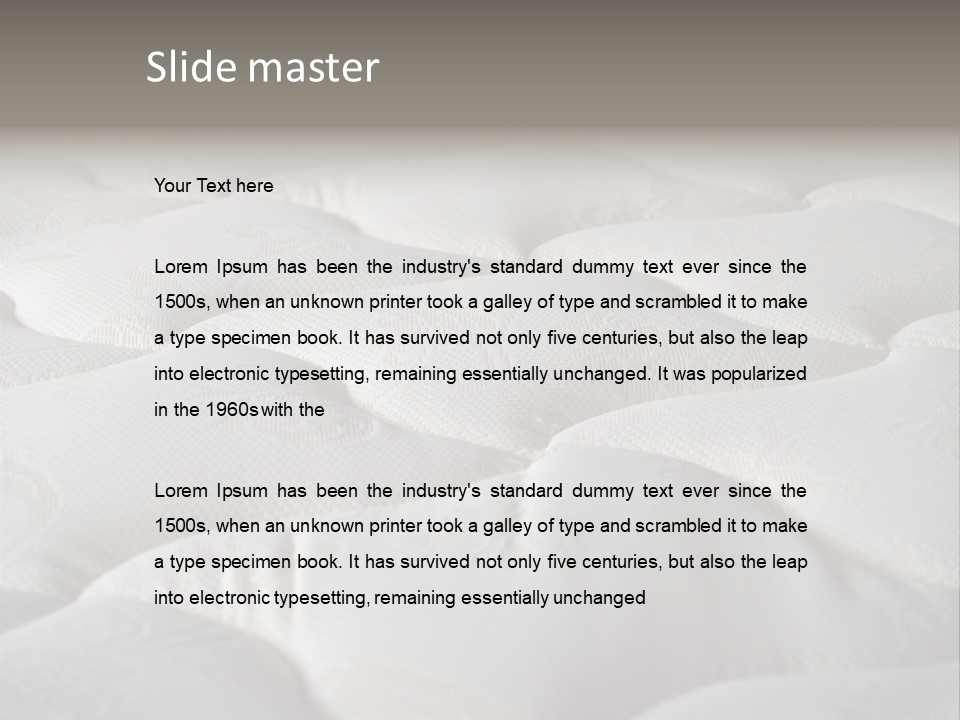 Industry Bedroom Tack PowerPoint Template