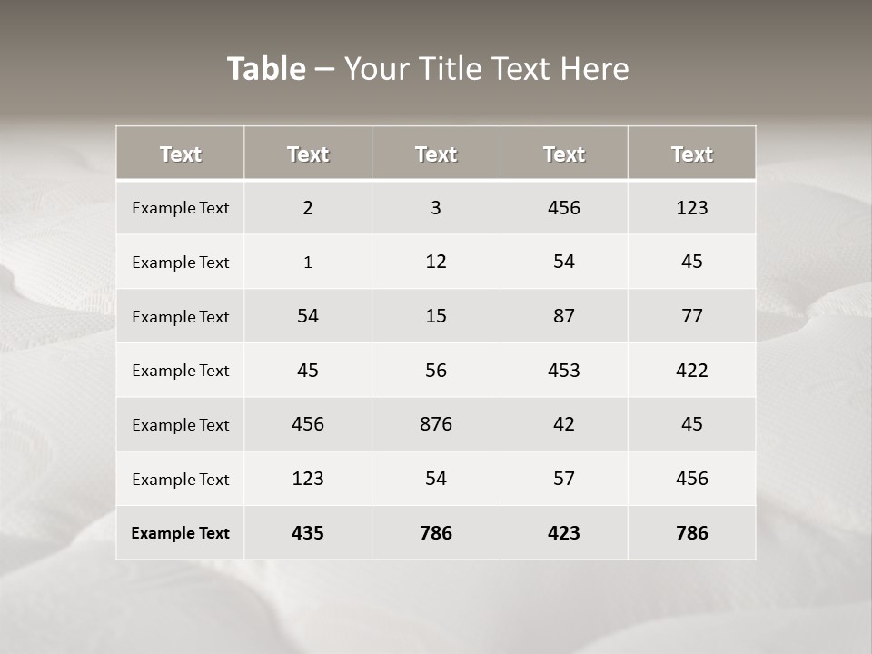 Industry Bedroom Tack PowerPoint Template