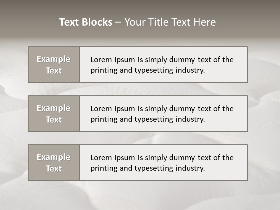 Industry Bedroom Tack PowerPoint Template