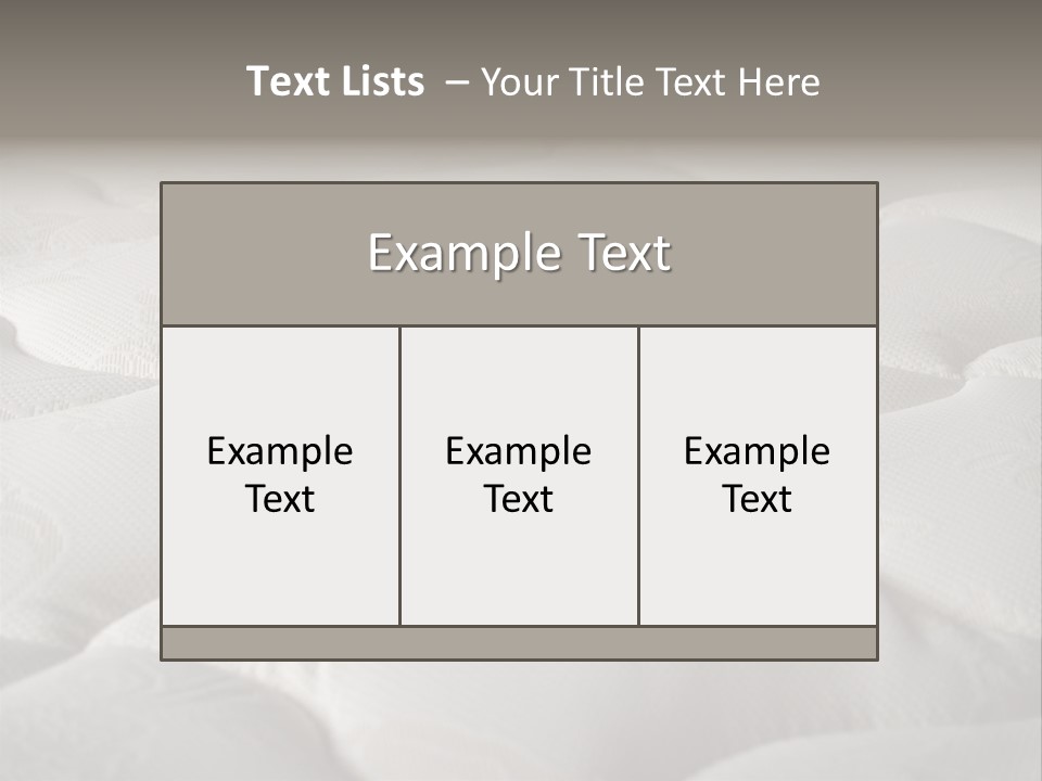 Industry Bedroom Tack PowerPoint Template
