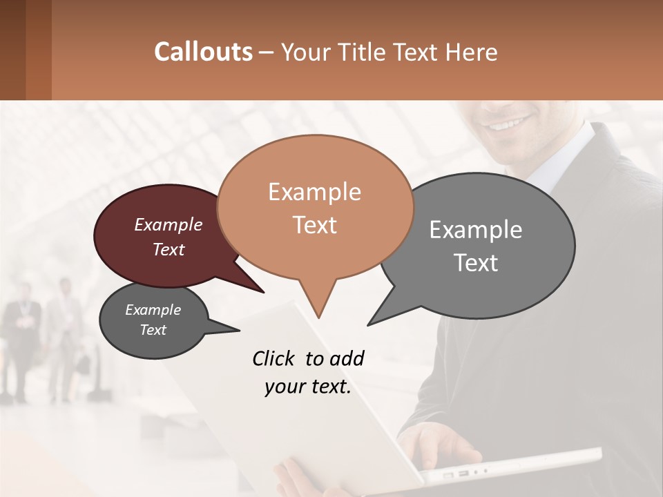 Communication Using Male PowerPoint Template