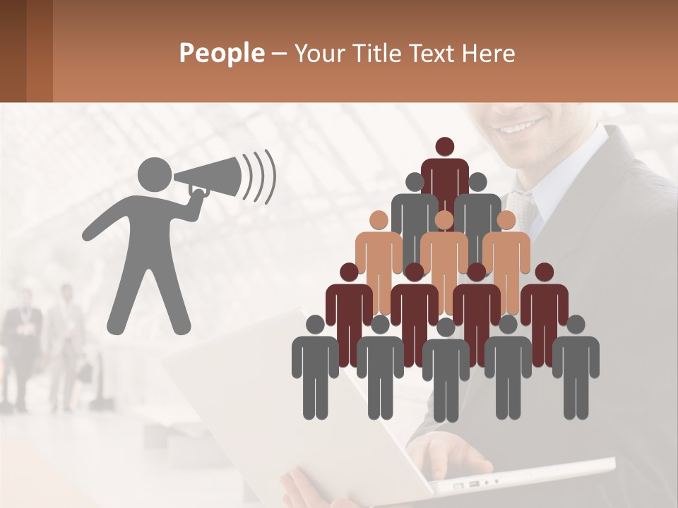 Communication Using Male PowerPoint Template