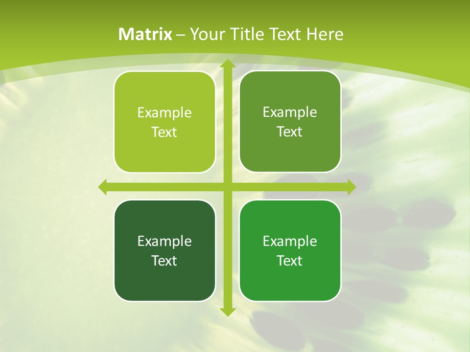 Extreme Groceries Kiwi PowerPoint Template