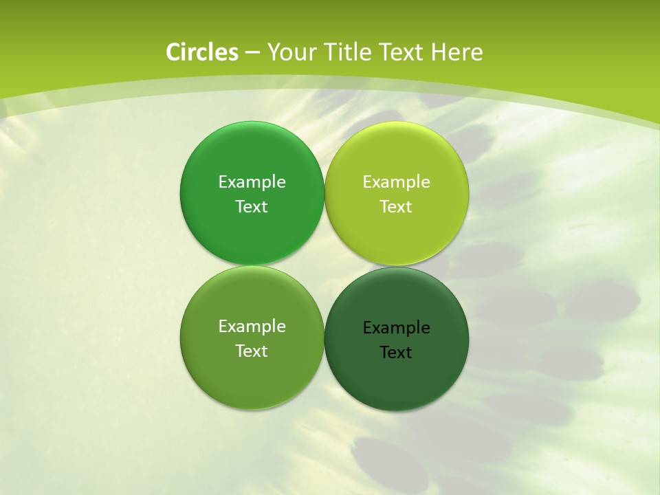 Extreme Groceries Kiwi PowerPoint Template