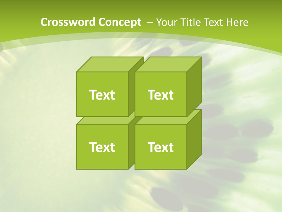 Extreme Groceries Kiwi PowerPoint Template