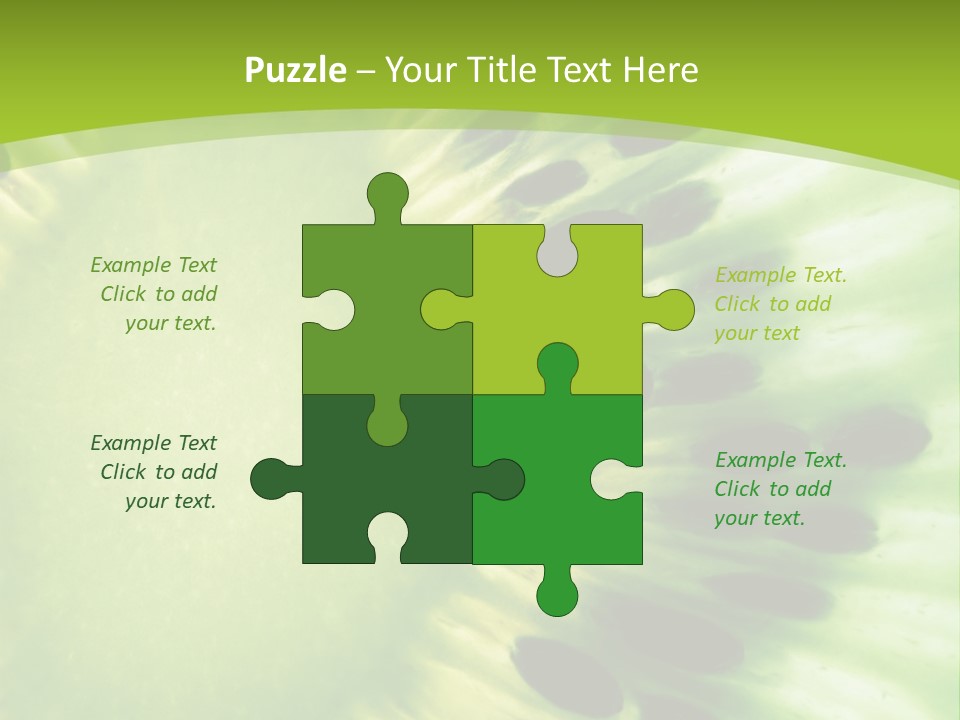 Extreme Groceries Kiwi PowerPoint Template