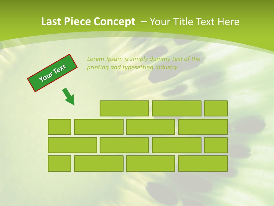 Extreme Groceries Kiwi PowerPoint Template