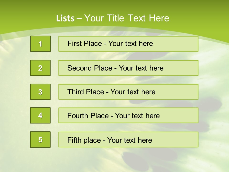 Extreme Groceries Kiwi PowerPoint Template