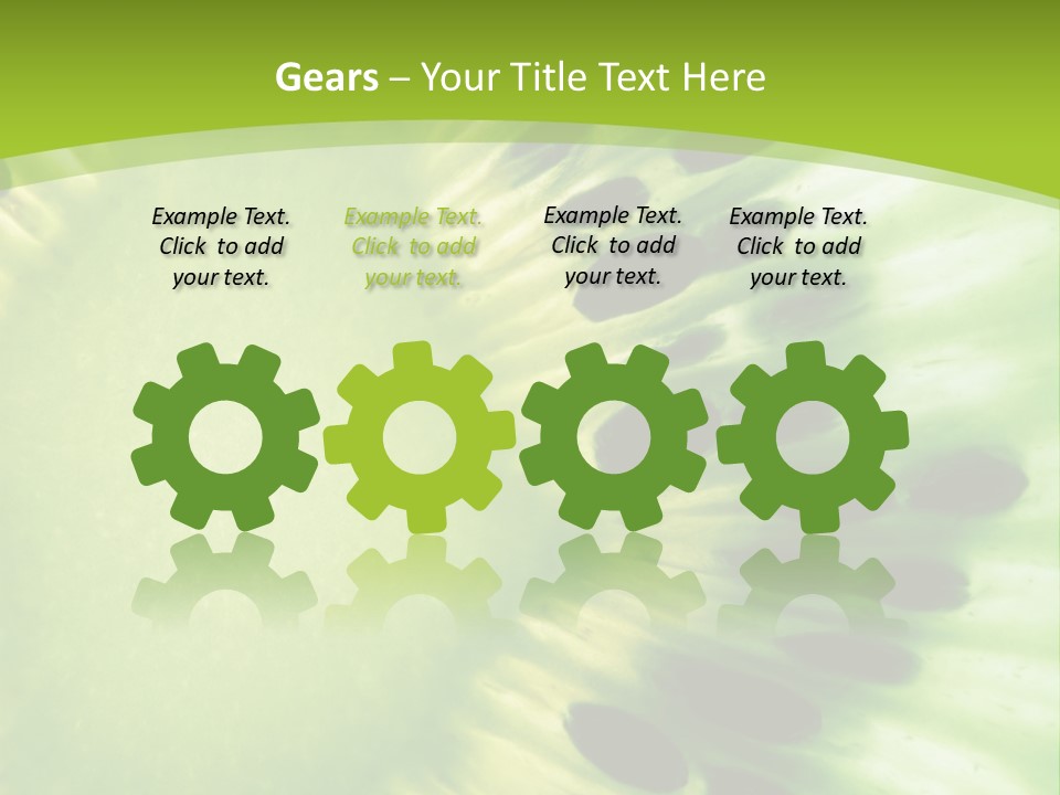 Extreme Groceries Kiwi PowerPoint Template